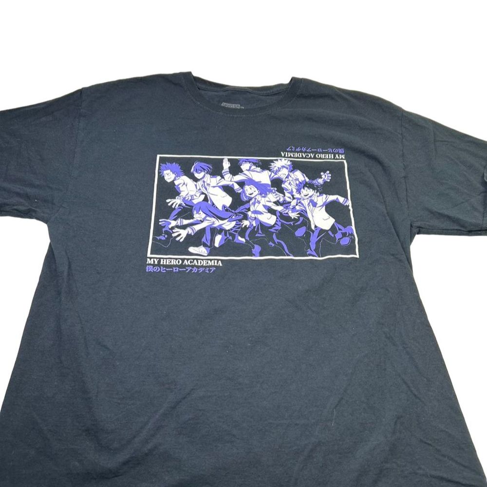 Funimation My Hero Academia Men's Black Graphic T-Shirt Size Large